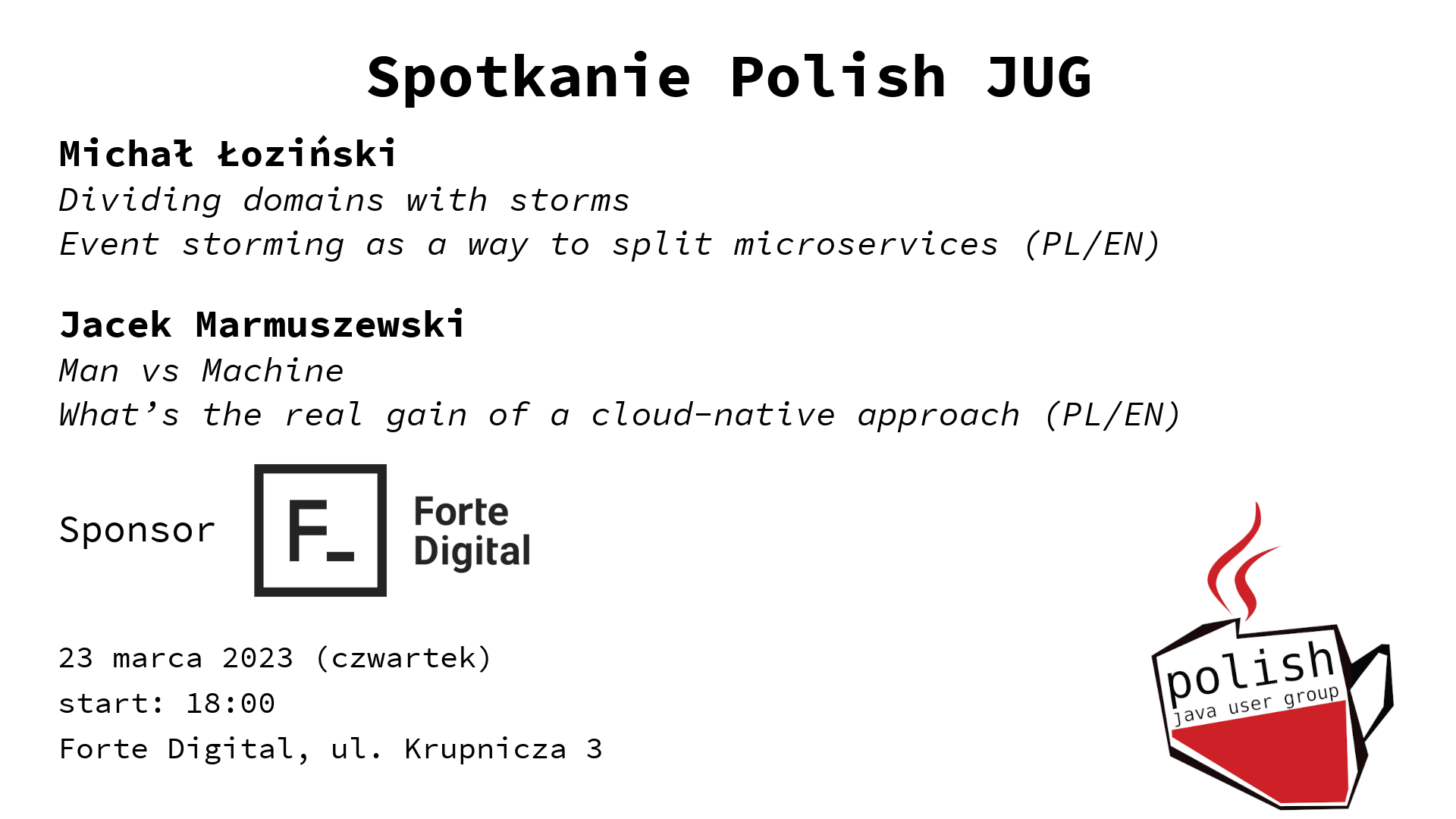 Spotkanie Polish JUG